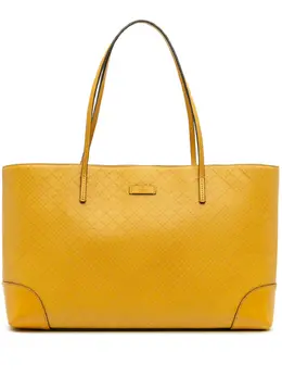 Gucci Pre-Owned: Жёлтая сумка-шоппер 
