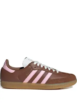 adidas: Коричневые кроссовки  Samba