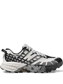 HOKA: Чёрные кроссовки 