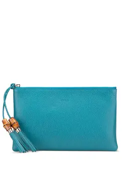 Gucci Pre-Owned: Голубой клатч 