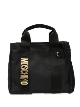 Moschino: Чёрная сумка-шоппер 