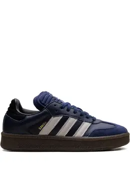 adidas: Синие кроссовки  Samba