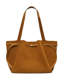 Tory Burch: Коричневая сумка-шоппер 