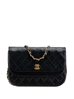CHANEL Pre-Owned: Чёрная сумка через плечо 