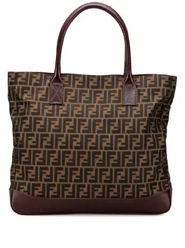 Fendi Pre-Owned: Коричневая сумка-шоппер 
