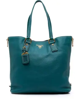 Prada Pre-Owned: Голубая сумка-шоппер 