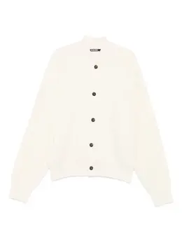 Jacquemus: Белый кардиган 