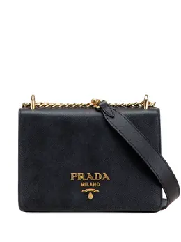 Prada Pre-Owned: Чёрная сумка через плечо 