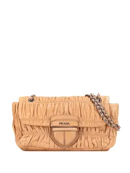 Prada Pre-Owned: Коричневая сумка через плечо 