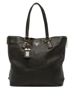 Prada Pre-Owned: Чёрная сумка-шоппер 