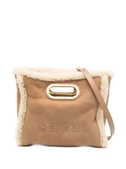 sacai: Бежевая сумка-шоппер 