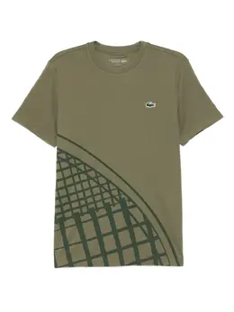Lacoste: Футболка цвета хаки 