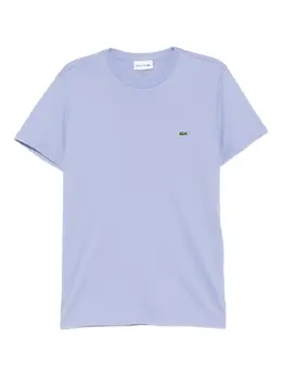 Lacoste: Голубая футболка 