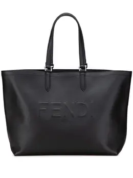 Fendi Pre-Owned: Чёрная сумка-шоппер 