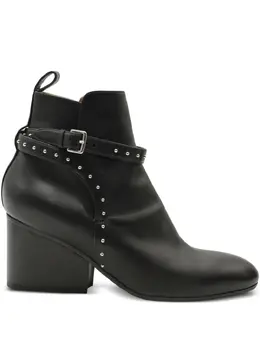 Hermès Pre-Owned: Чёрные ботинки 