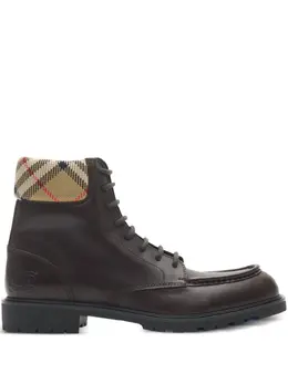 Burberry: Коричневые ботинки 