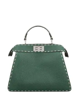FENDI: Зелёная сумка-шоппер  Peekaboo ISeeU