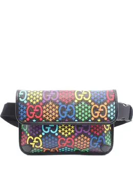 Gucci Pre-Owned: Чёрная поясная сумка 