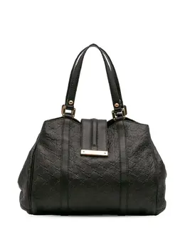 Gucci Pre-Owned: Чёрная сумка-шоппер 