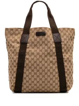 Gucci Pre-Owned: Коричневая сумка-шоппер 