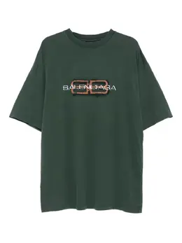 Balenciaga: Футболка с принтом 