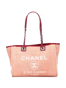 CHANEL Pre-Owned: Серебристая сумка-шоппер 
