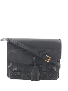 Burberry Pre-Owned: Чёрная сумка через плечо 