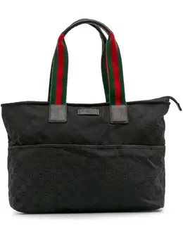 Gucci Pre-Owned: Чёрная сумка-шоппер 