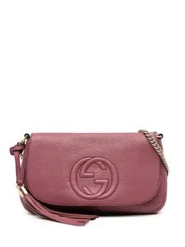 Gucci Pre-Owned: Розовая сумка через плечо 