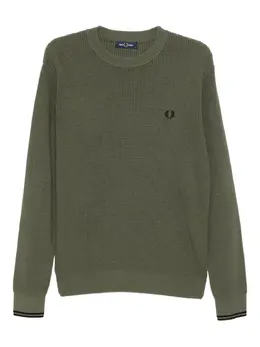Fred Perry: Зелёный свитер 