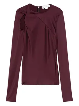 Victoria Beckham: Бордовый топ 