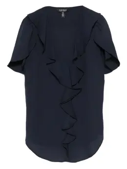 Lauren Ralph Lauren: Блуза с коротким рукавом 