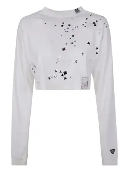 Maison MIHARA YASUHIRO: Белый свитшот 
