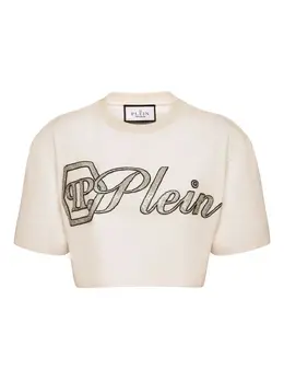 Philipp Plein: Футболка  Signature со стразами