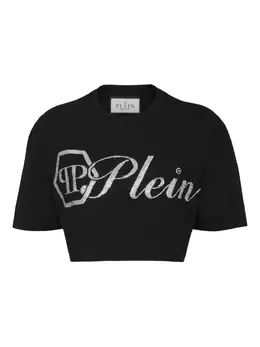 Philipp Plein: Футболка  Signature со стразами