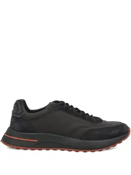 Loro Piana: Чёрные кроссовки 
