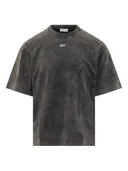 Off-White: Футболка с принтом 
