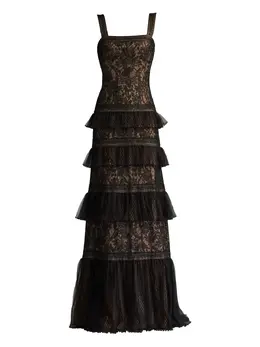 Tadashi Shoji: Платье с оборками 