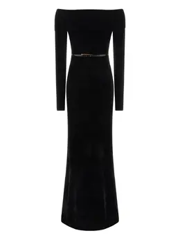 Elisabetta Franchi: Платье с открытыми плечами 