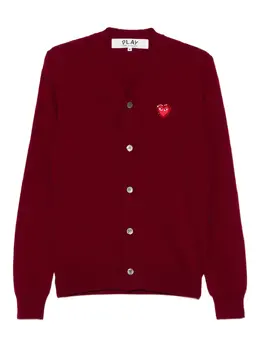 Comme Des Garçons Play: Красный кардиган 