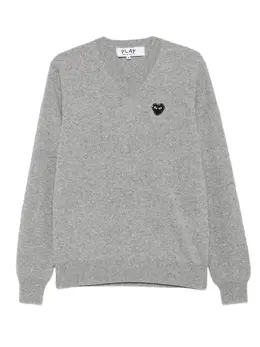Comme Des Garçons Play: Свитер  Heart с v-образным вырезом