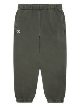 AAPE BY *A BATHING APE®: Зелёные брюки 