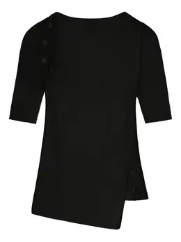 Courrèges: Чёрный топ 