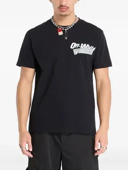 Off-White: Футболка с принтом 