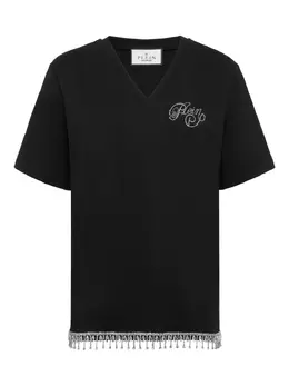 Philipp Plein: Футболка  Signature с v-образным вырезом