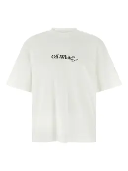 Off-White: Футболка с принтом 