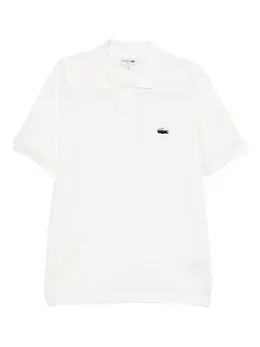 Lacoste: Белое поло 