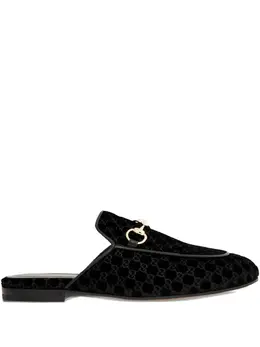 Gucci: Чёрные сабо  Horsebit
