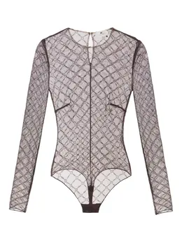 Elisabetta Franchi: Коричневый боди 