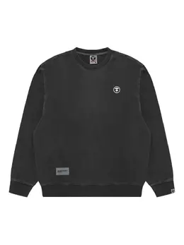 AAPE BY *A BATHING APE®: Чёрный свитшот 